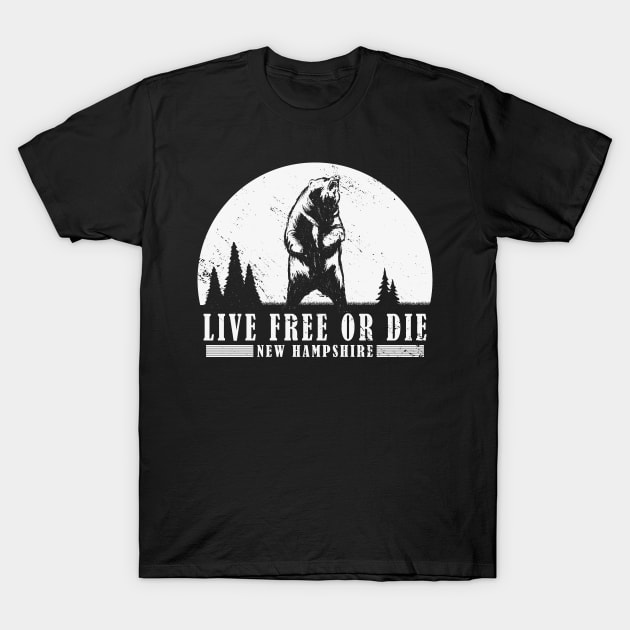 Live Free Or Die New Hampshire T-Shirt by Tom´s TeeStore